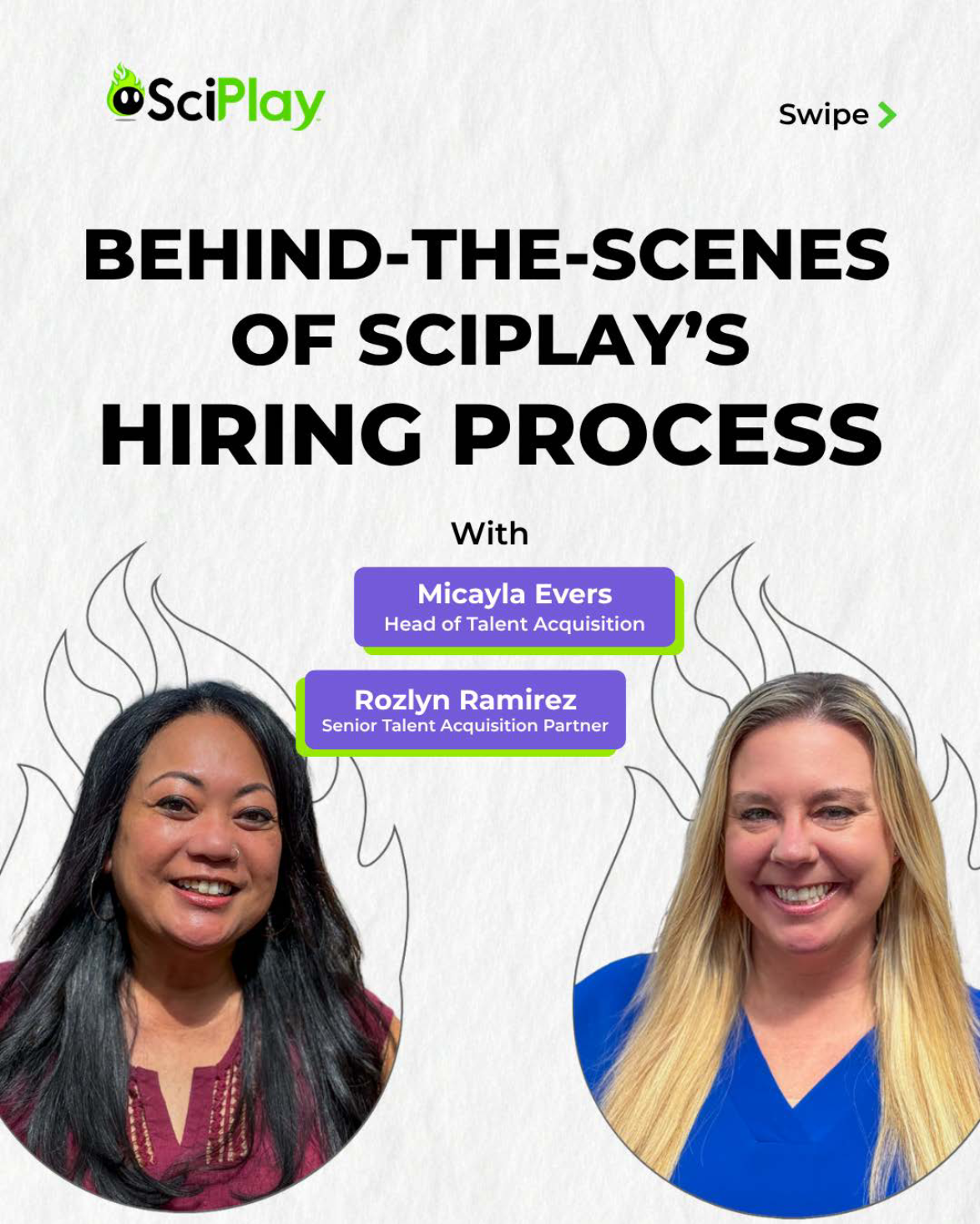 Hiring-process carousel — slide 1